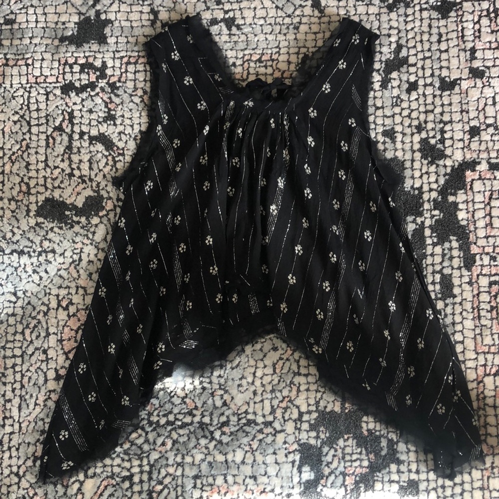 Cropped Sparkly Tank Top